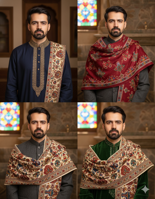 Kashmir Pashmina Shawls for Men